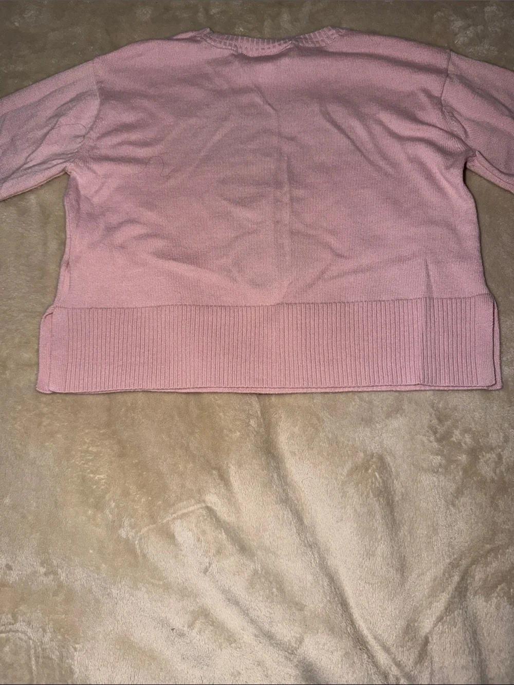Gap Disney Pink Minnie Graphic Sweater with Black Accents